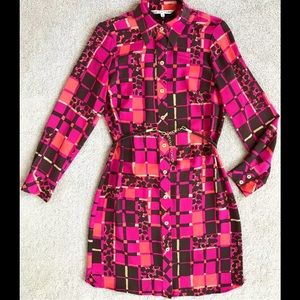 Trina Turk Silk Dress with Belt 10